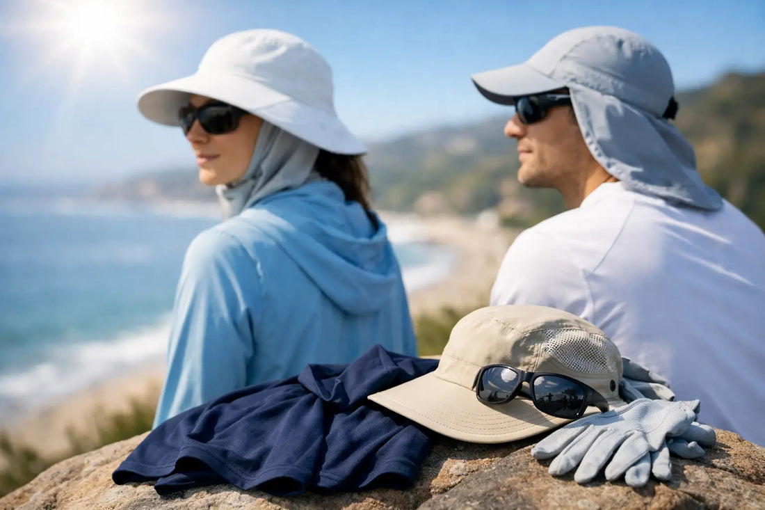 Guia de roupas com proteção solar UV50+