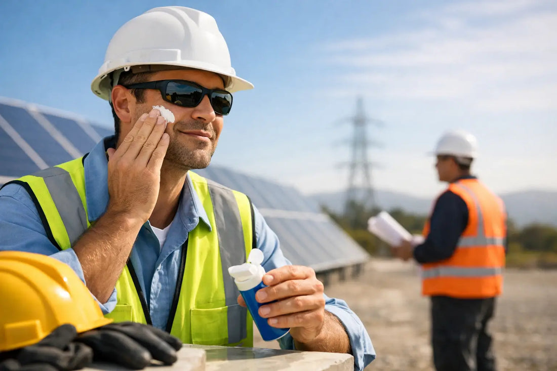 Guia de proteção solar no trabalho