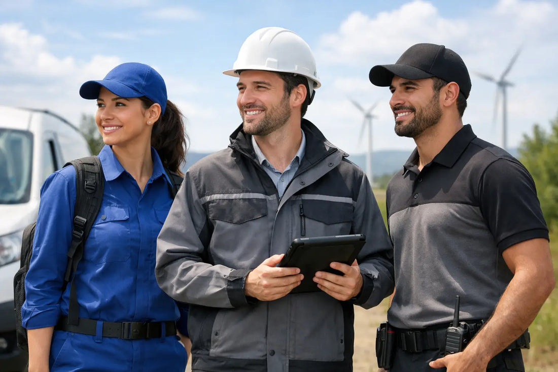 Melhores uniformes para equipe externa