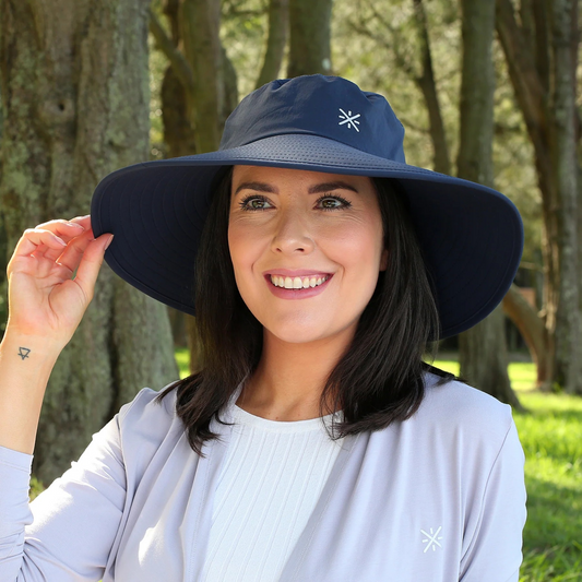 Chapéu UVX com Proteção Solar UV50 - Azul