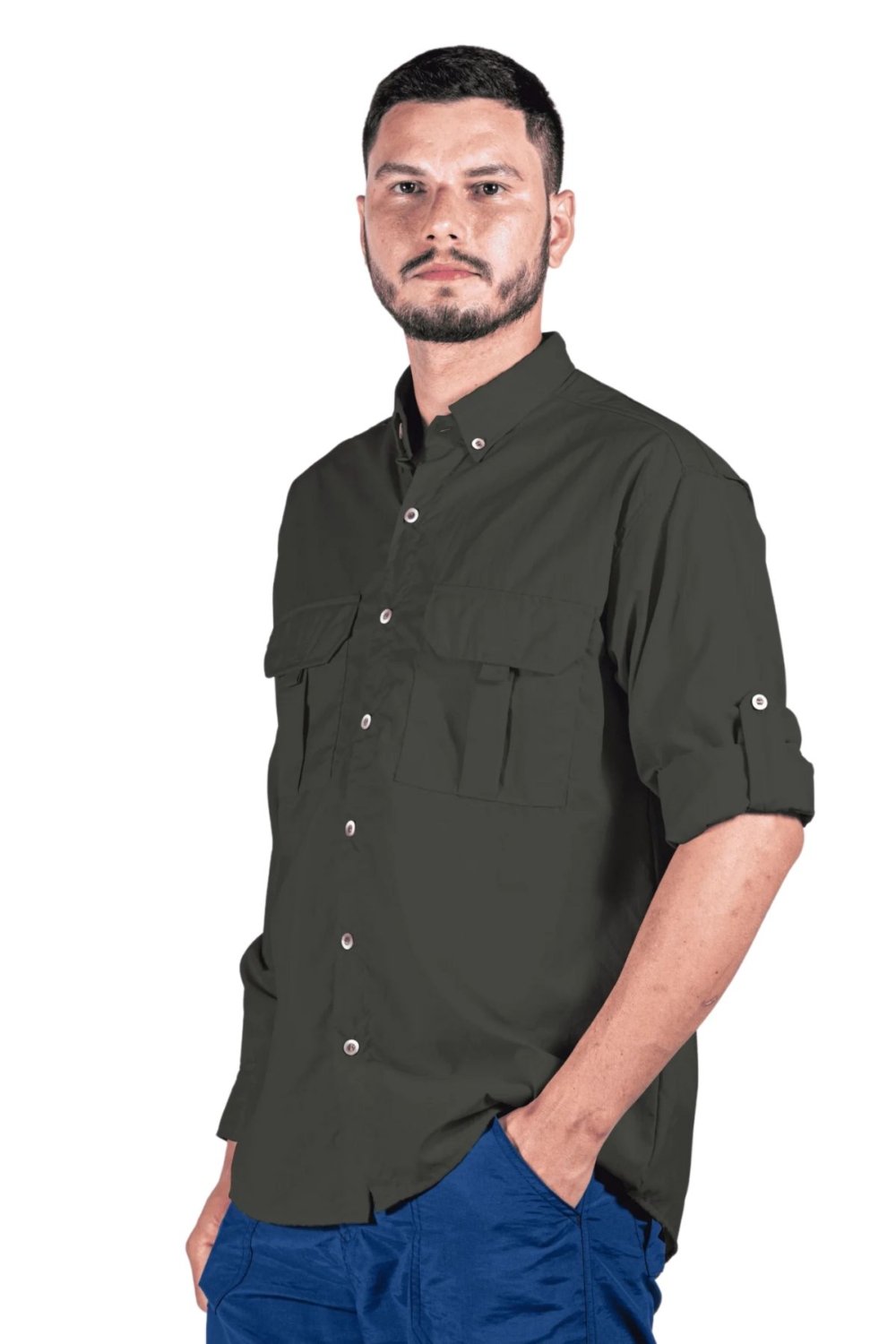 Camisa Adventure Uv50+ Cinza Chumbo – Masc - Image 2