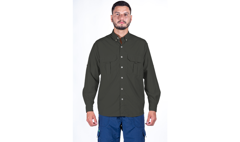 Camisa Adventure Uv50+ Cinza Chumbo – Masc